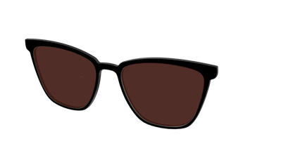 The Black with Brown Golf Lens