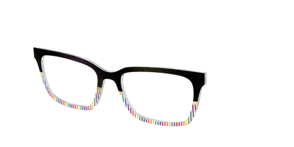 The Chic Pride Stripes Crystal with Gold Foil