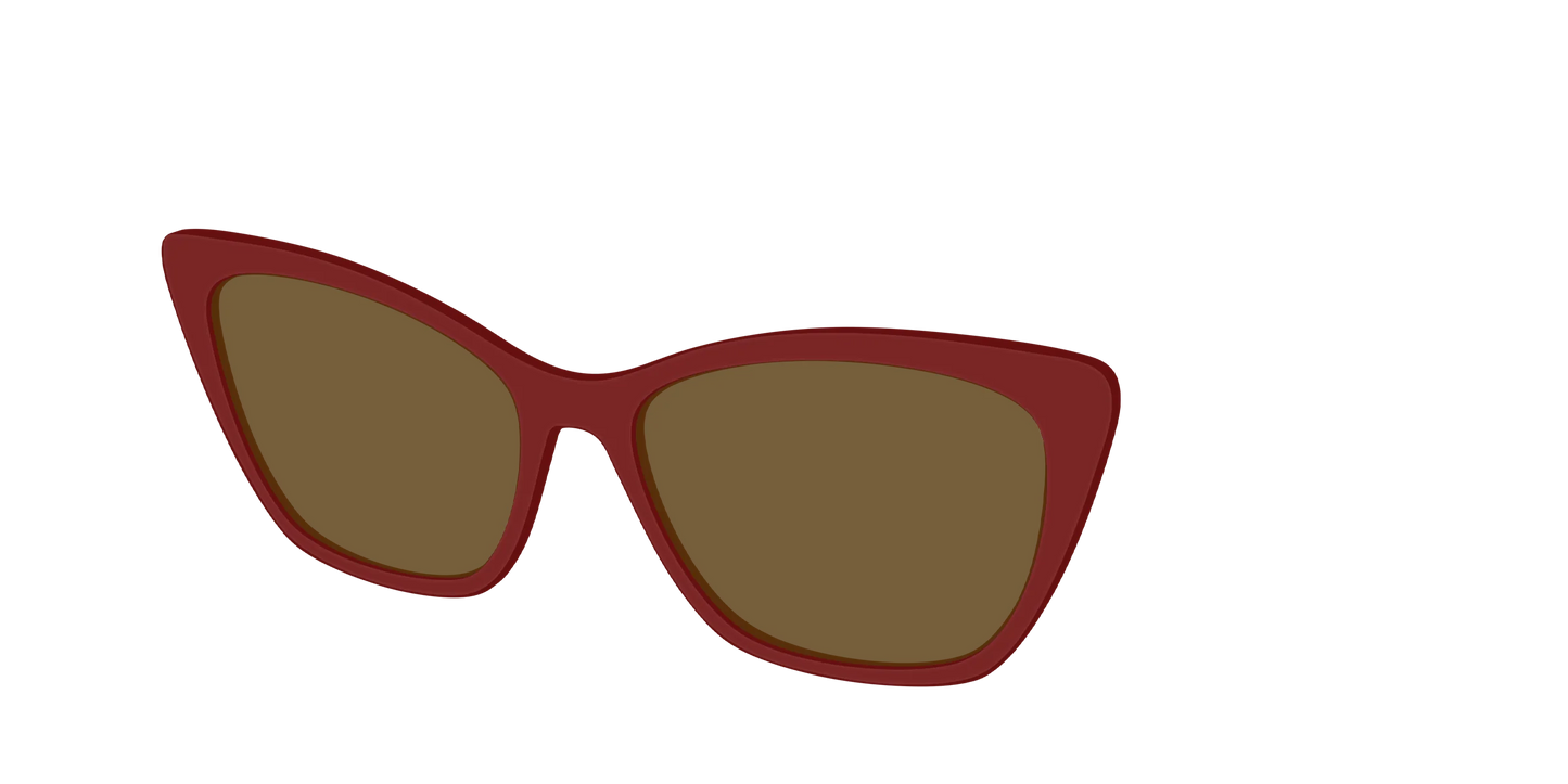 The Polarized Burgundy Sun Top