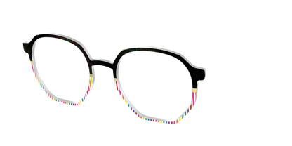 The Chic Pride Stripes Crystal with Gold Foil
