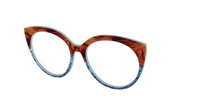 The Blue Wood Waves Crystal