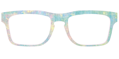 The Pastel Gradient with Holographic Hatching
