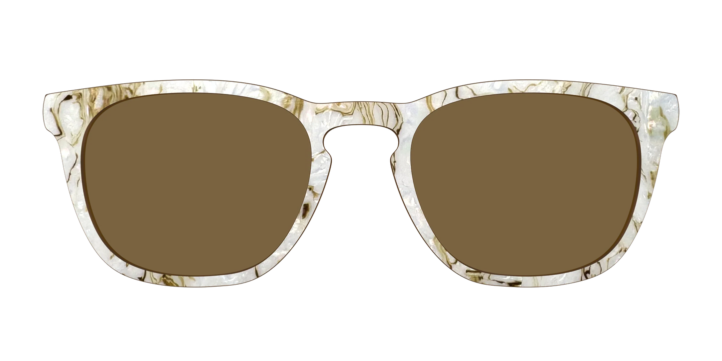 The Polarized Ivory Sand Pearl Shell Sun Top