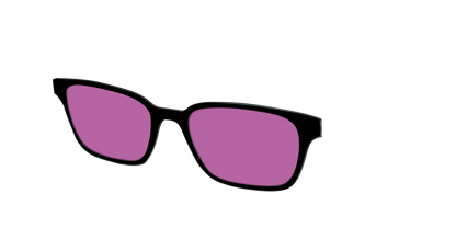 The Black with Violet Golf Lens