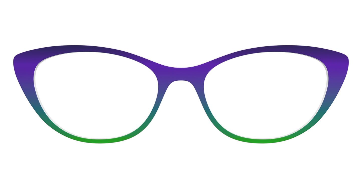 The Ultra Violet to Bright Green Gradient