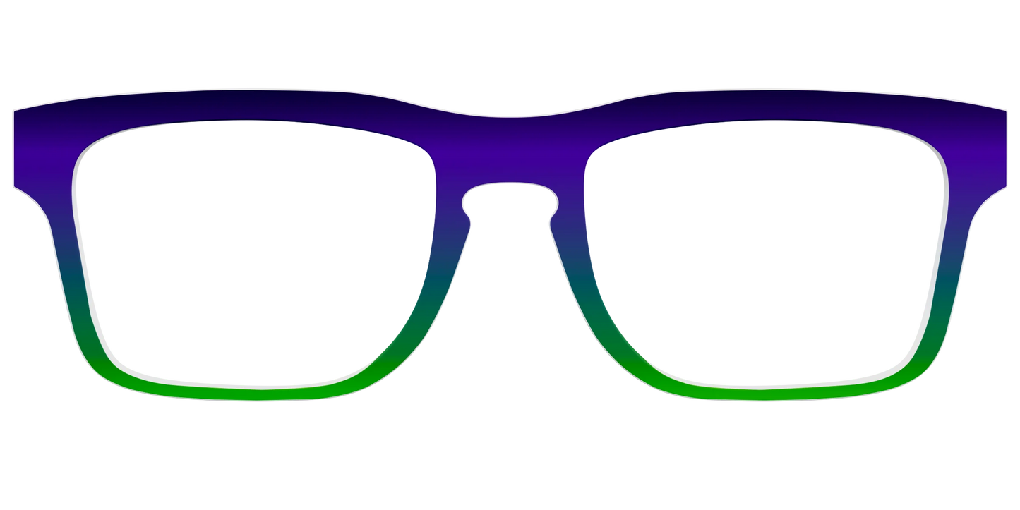 The Ultra Violet to Bright Green Gradient