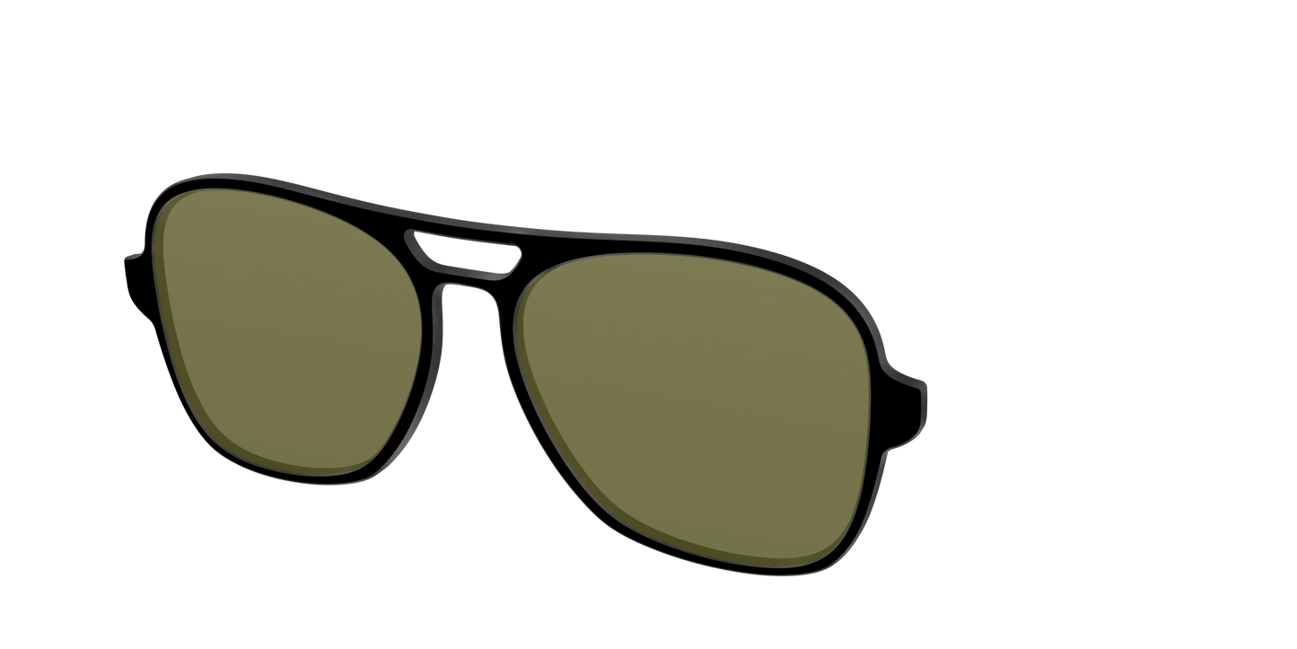 The Black with Green Racquet Sport Lens