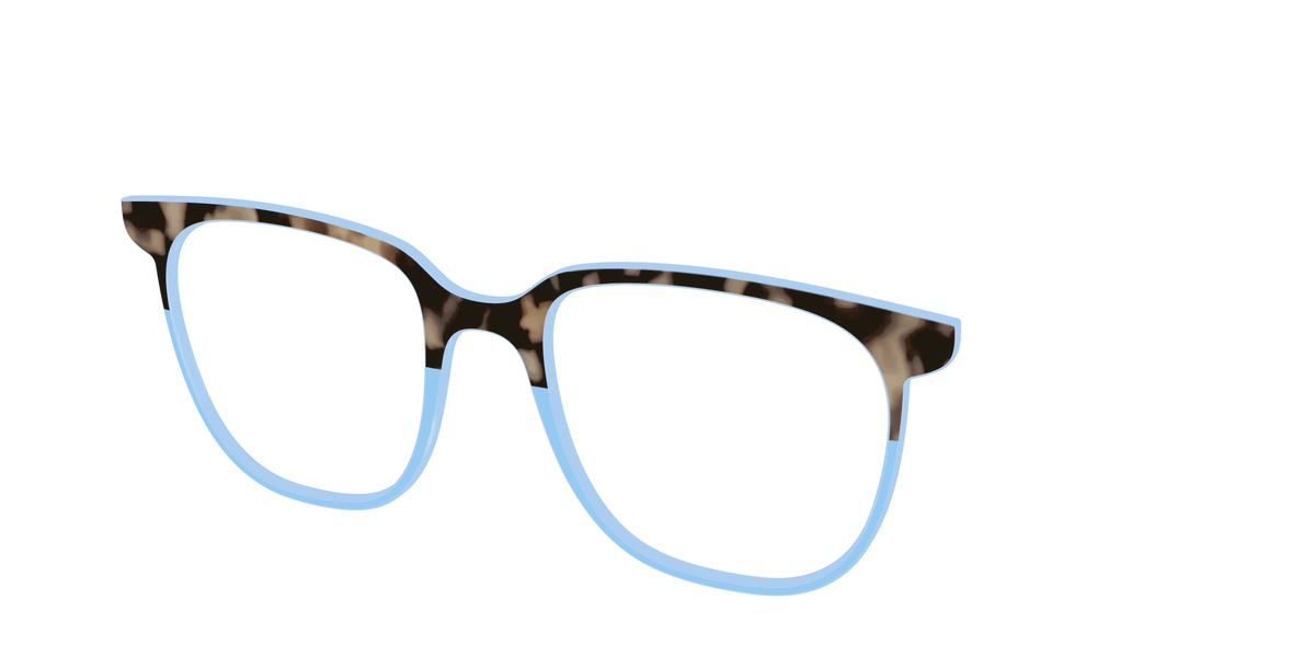 The Denim Tortoise Crystal Split