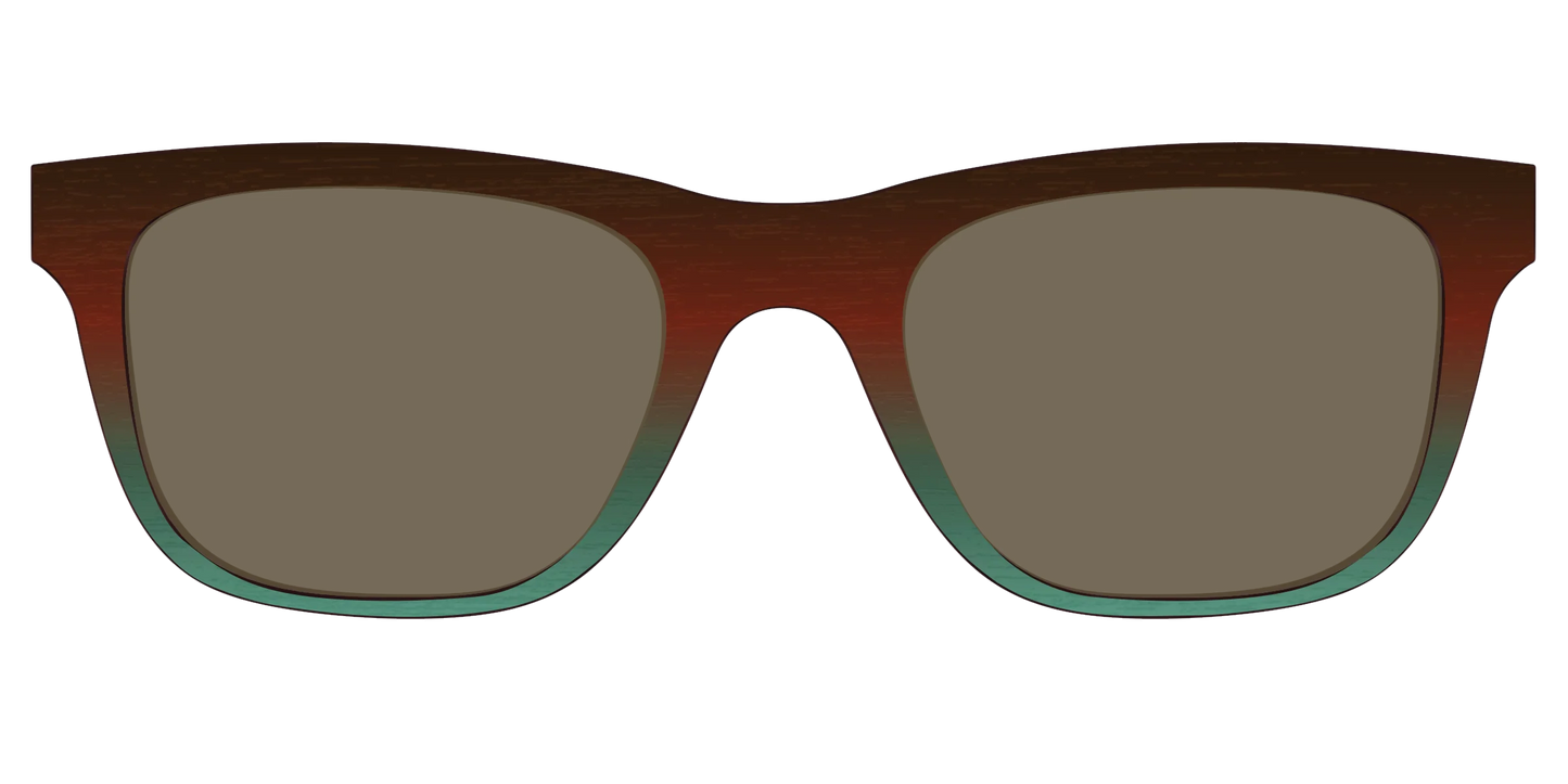 The Polarized Mahogany to Juniper Woodgrain Sun Top