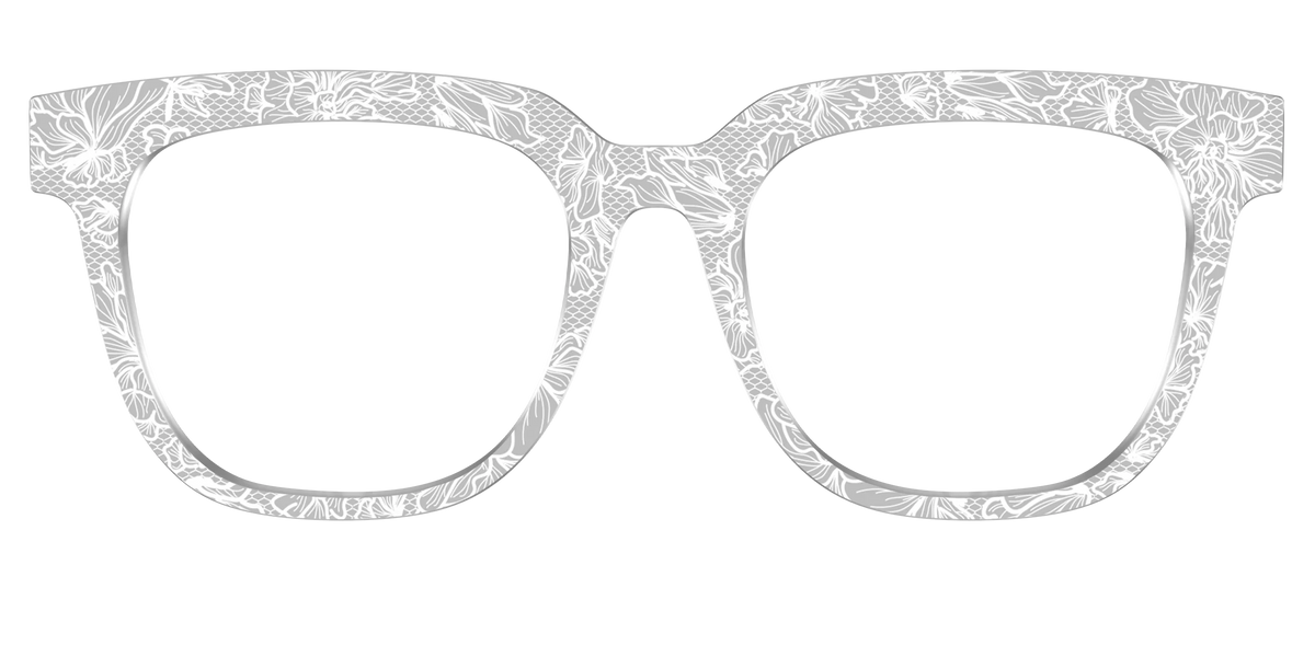 The Pale Gray Floral Lace