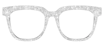 The Pale Gray Floral Lace