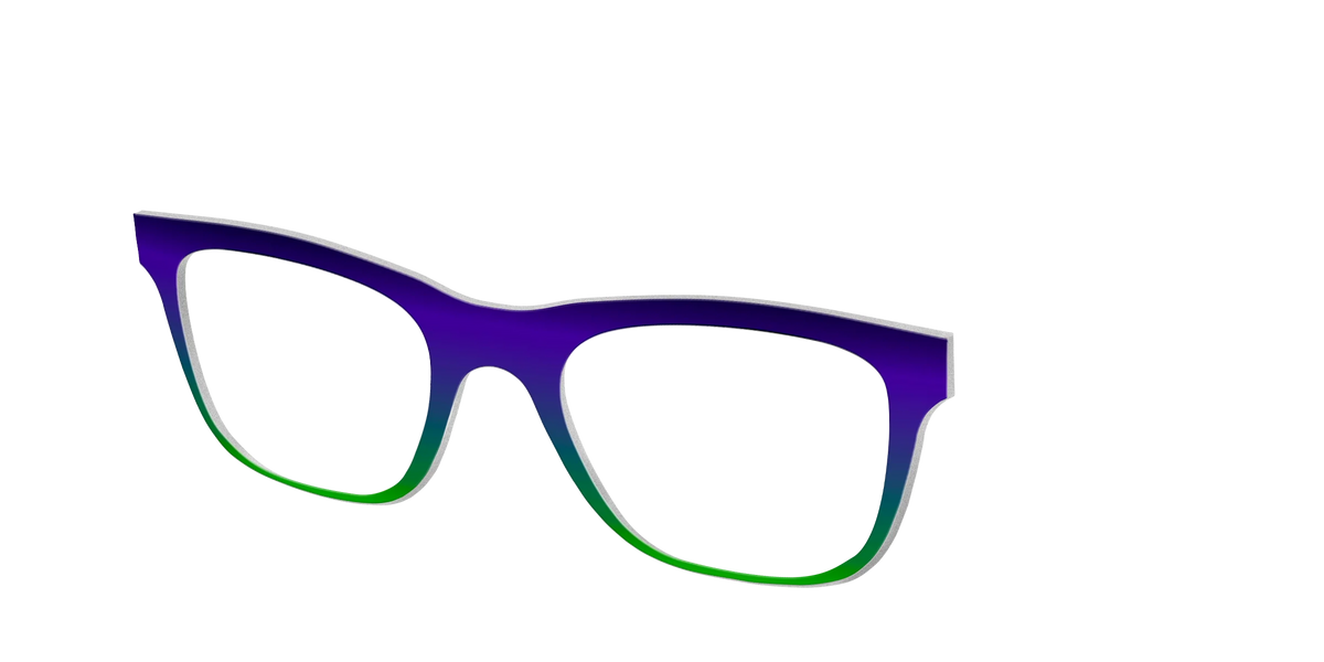 The Ultra Violet to Bright Green Gradient