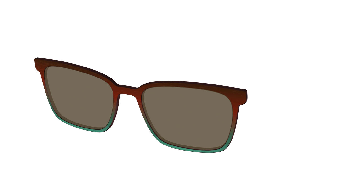 The Polarized Mahogany to Juniper Woodgrain Sun Top