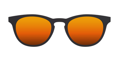 The Polarized Orange Reflective Sun Top