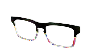 The Chic Pride Stripes Crystal with Gold Foil