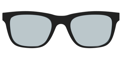 The Black With Slate Blue Lens