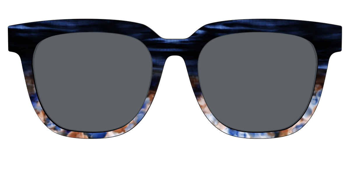 The Polarized Blue Horn Tortoise Sun Top
