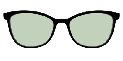 The Black With Sage Green Lens