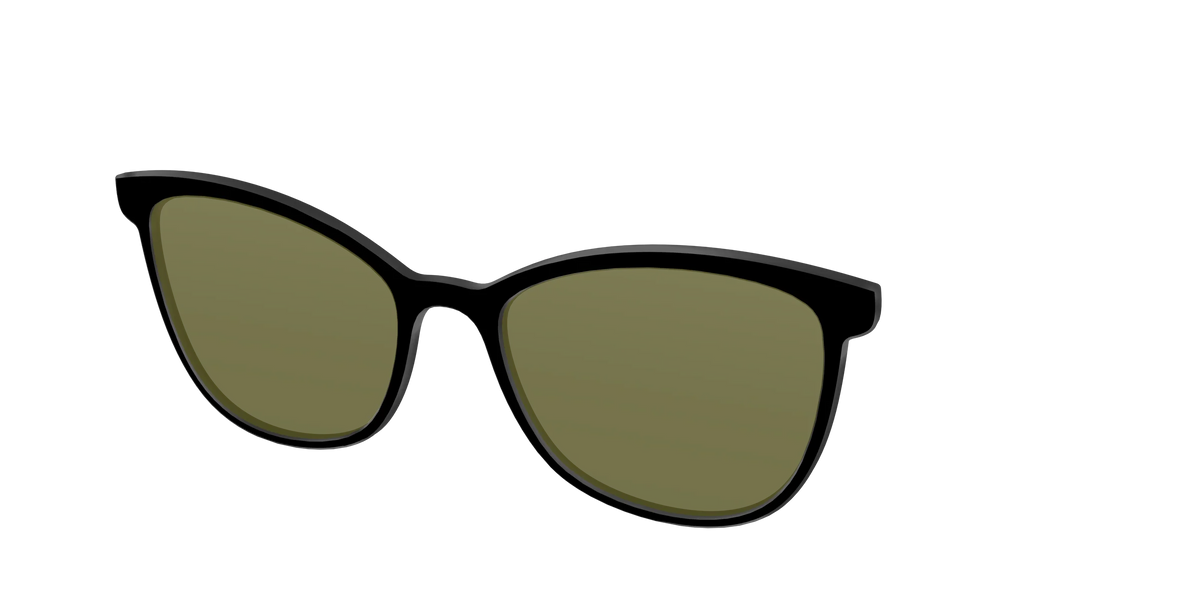 The Black with Green Racquet Sport Lens