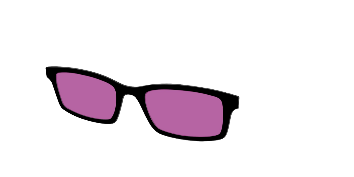 The Black with Violet Golf Lens