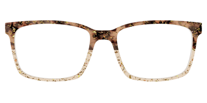 The Khaki Tortoise Crystal Split with Gold Flakes