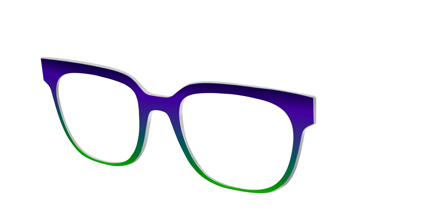 The Ultra Violet to Bright Green Gradient