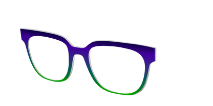 The Ultra Violet to Bright Green Gradient