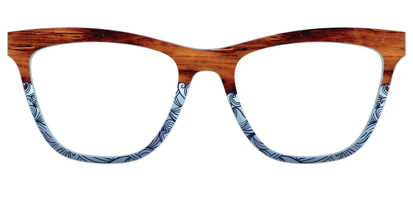 The Blue Wood Waves Crystal