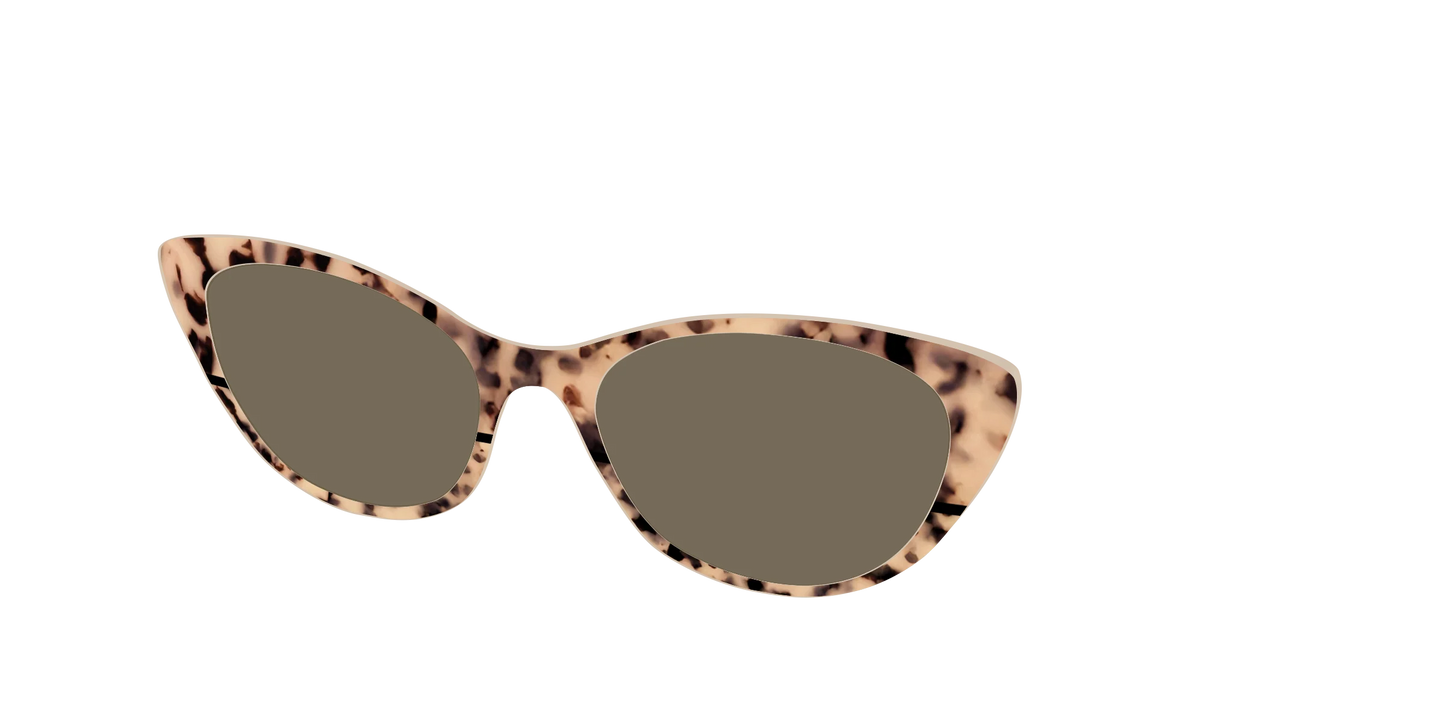 The Polarized Bisque Tortoise Split Sun Top