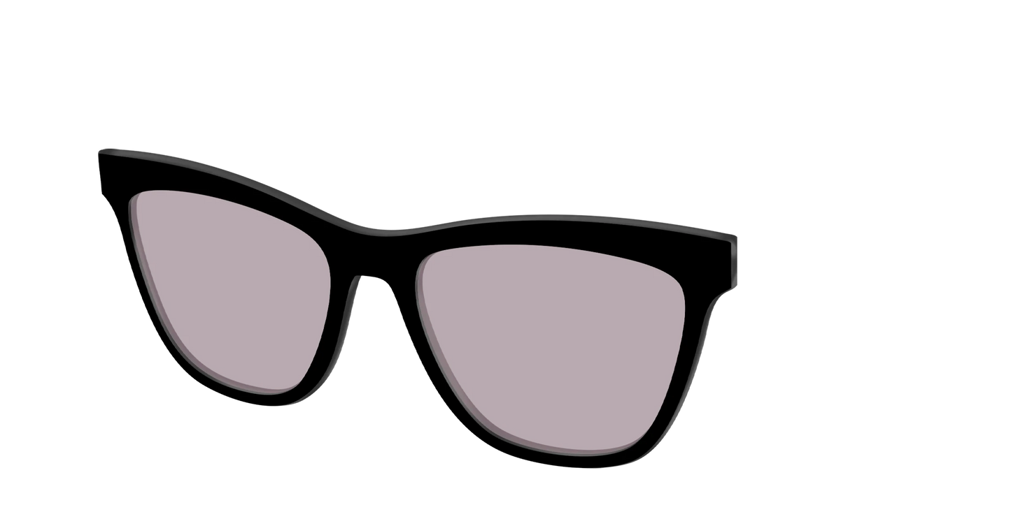 The Black with Gray Gaming Lens