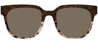 The Polarized Dark Oak Tortoise Split Sun Top
