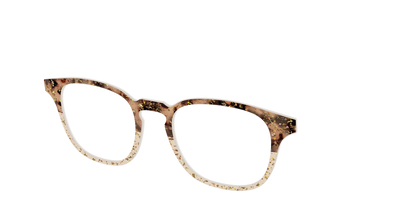 The Khaki Tortoise Crystal Split with Gold Flakes