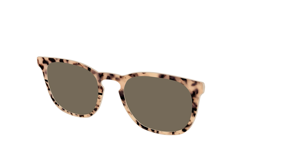The Polarized Bisque Tortoise Split Sun Top