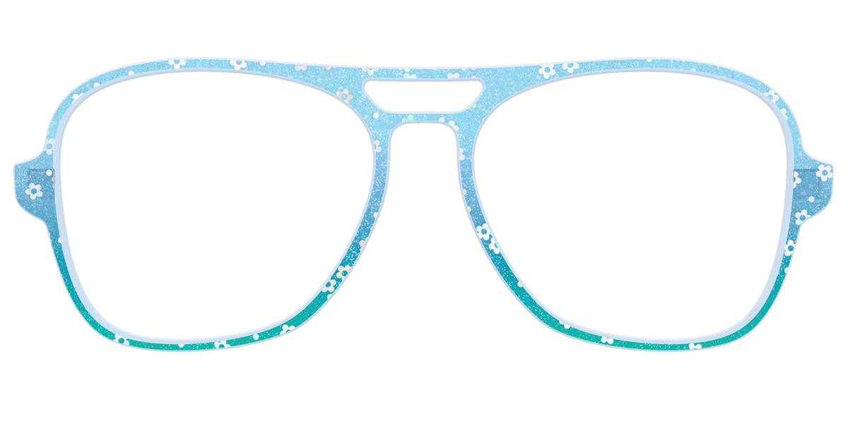 The Sky Blue Crystal with Daisy Glitter