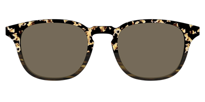 The Polarized Caramel Tortoise Horn Split Sun Top