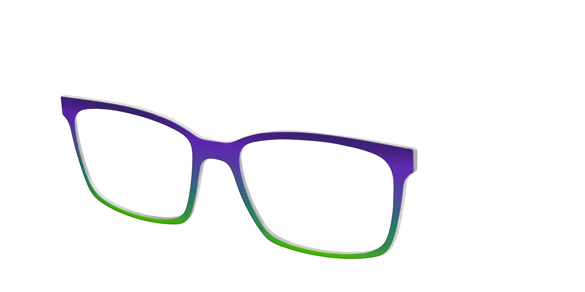 The Ultra Violet to Bright Green Gradient