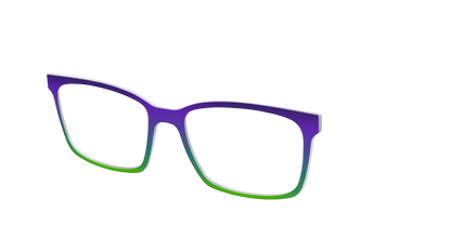 The Ultra Violet to Bright Green Gradient