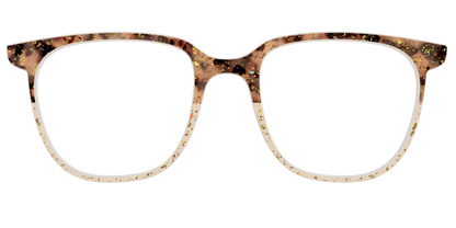 The Khaki Tortoise Crystal Split with Gold Flakes