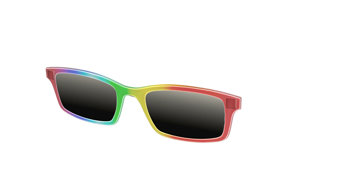 The Polarized Rainbow Gradient Sun Top
