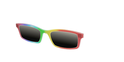 The Polarized Rainbow Gradient Sun Top