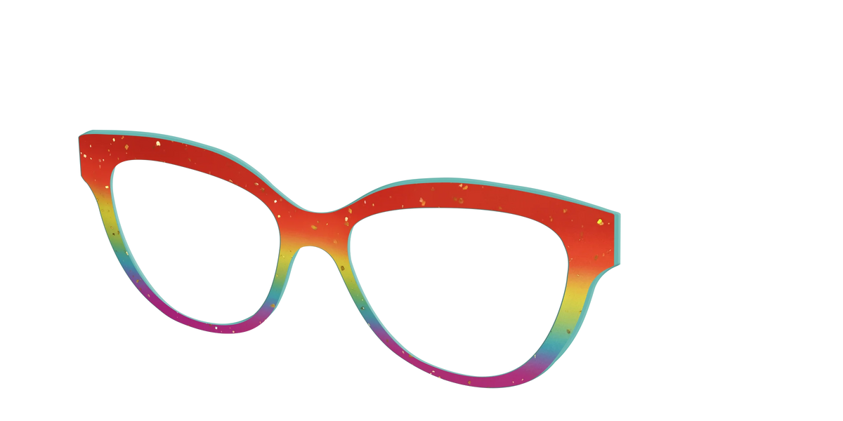 The Spectrum Gradient with Gold Flakes
