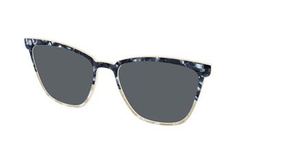 The Polarized Navy to Taupe Pearl Split Sun Top