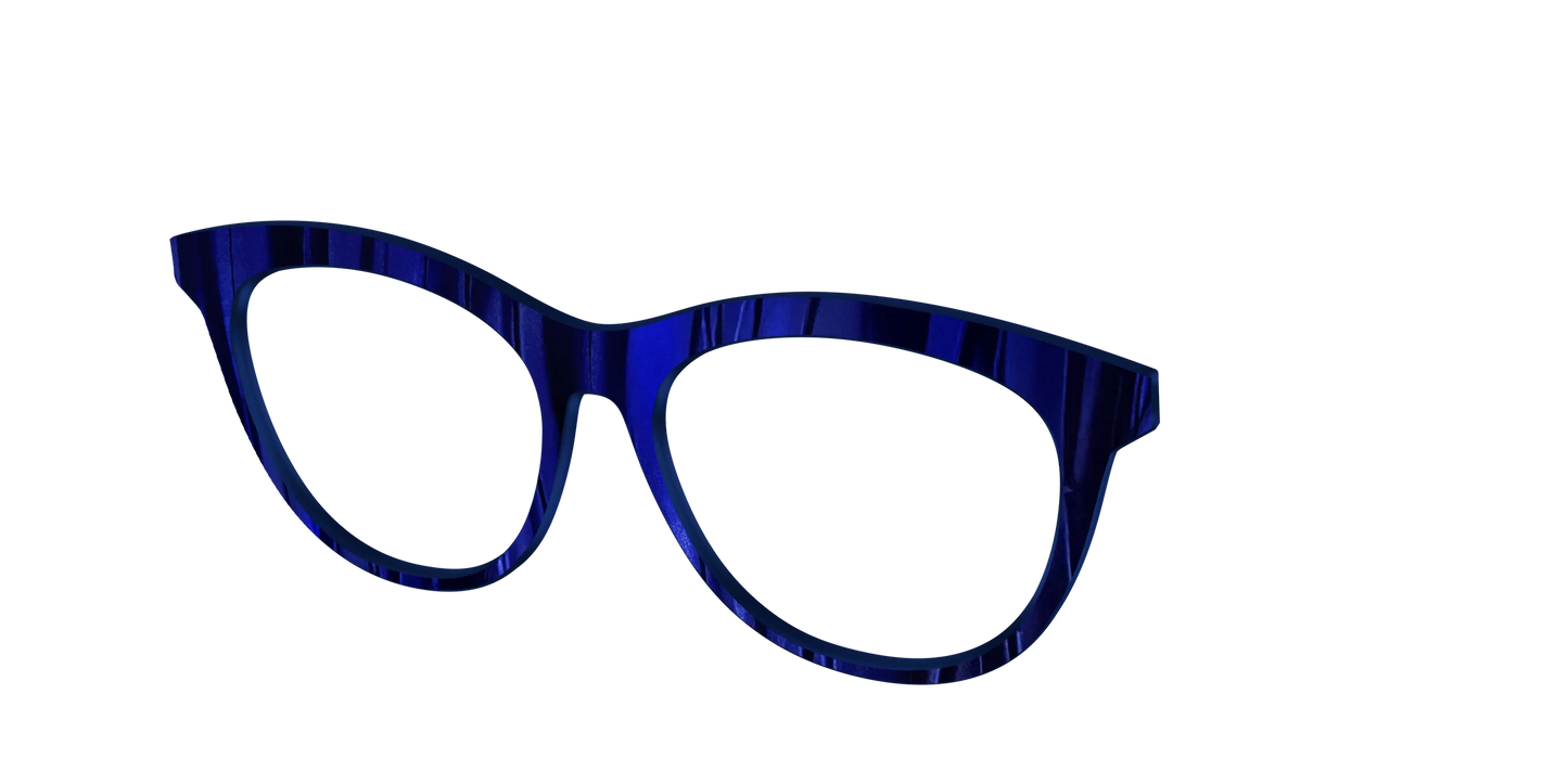 The Indigo Moire Stripes