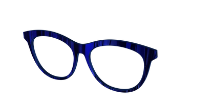 The Indigo Moire Stripes