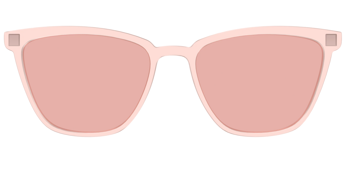 The Pink Crystal With Coral Pink Lens