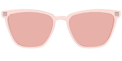 The Pink Crystal With Coral Pink Lens