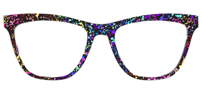 The Rainbow Splatter Black