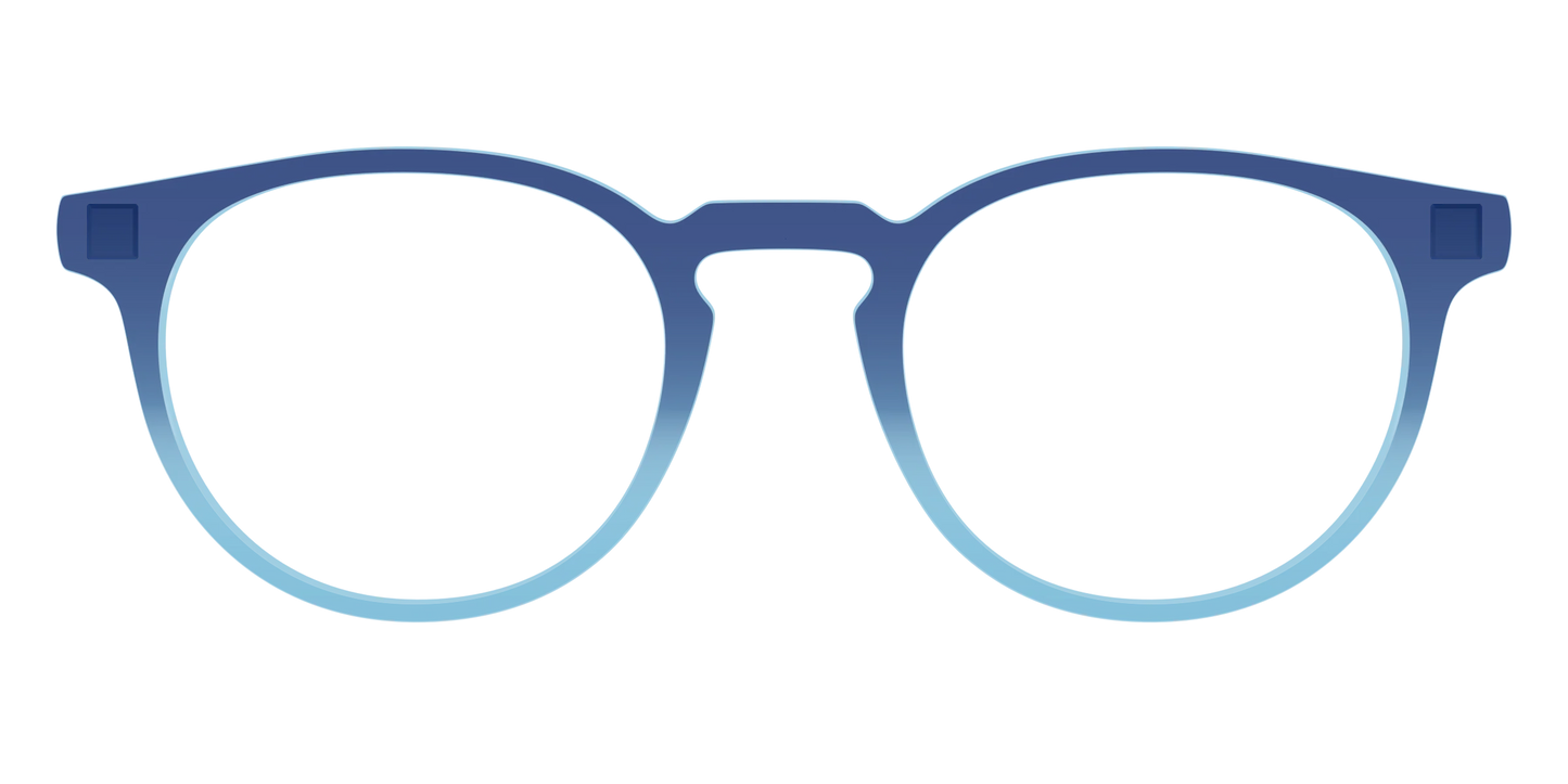 The Indigo to Sky Blue Gradient Crystal