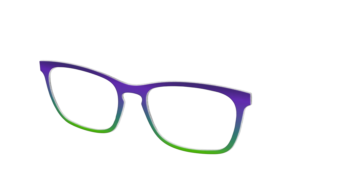 The Ultra Violet to Bright Green Gradient