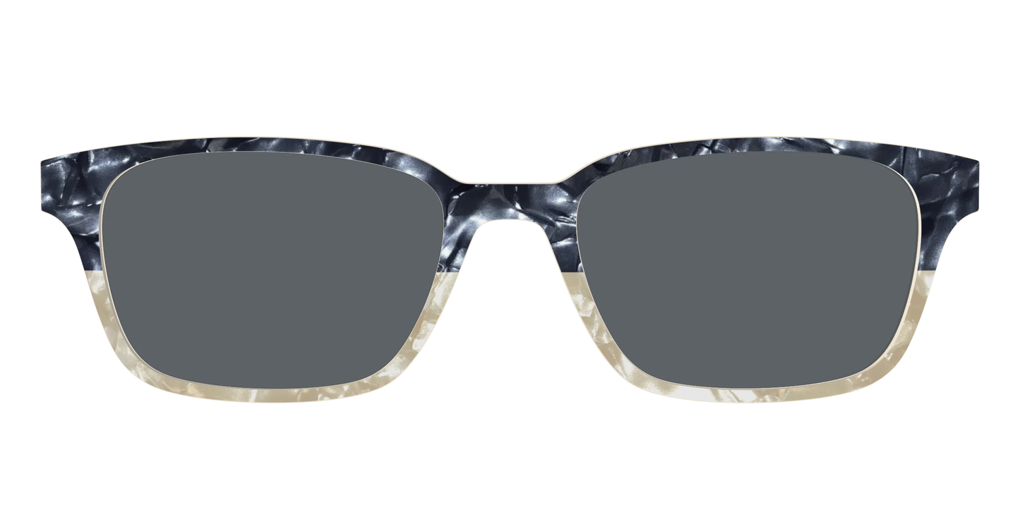 The Polarized Navy to Taupe Pearl Split Sun Top